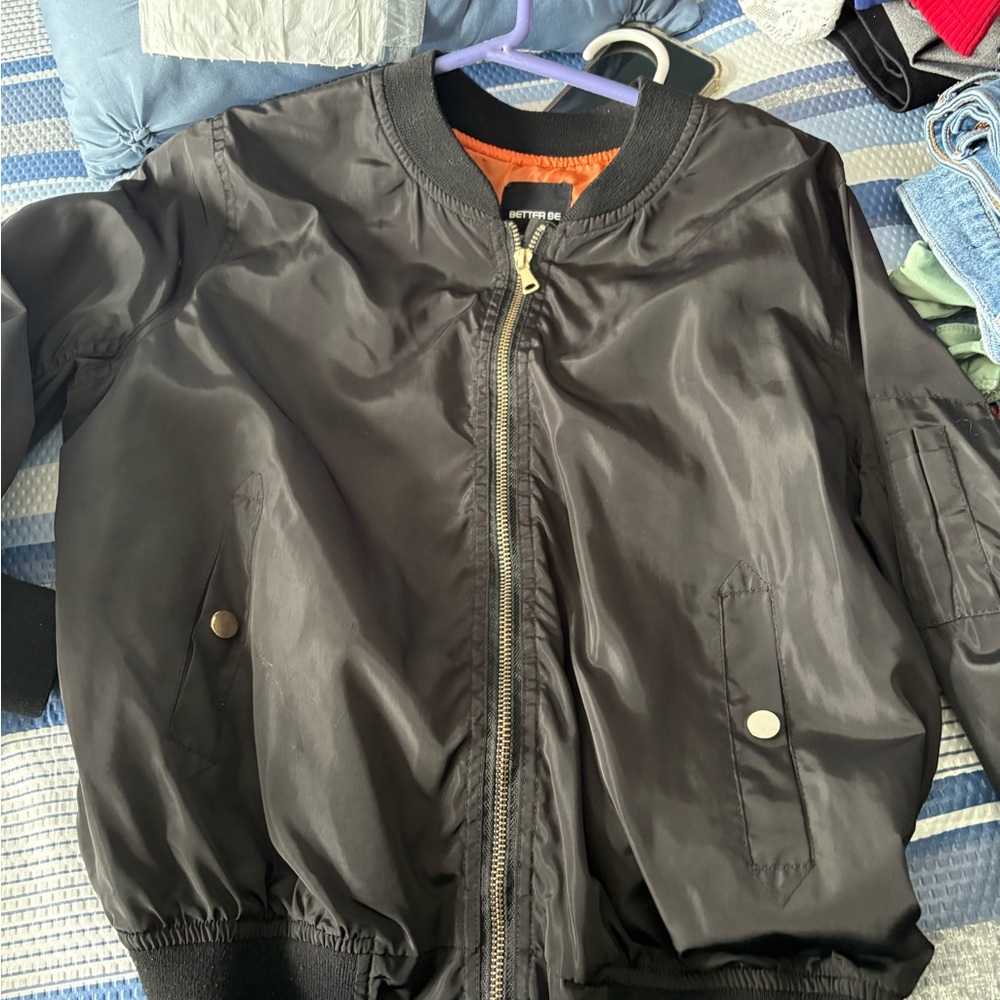 Black Bomber Jacket